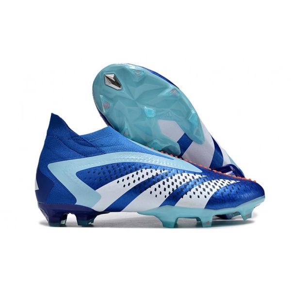 Botines adidas Predator Accuracy + FG Royal Vivo Blanco