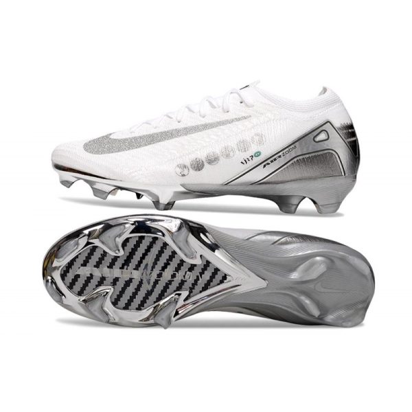 Nike Air Zoom Mercurial Vapor XVI Elite FG Blanco Plateado