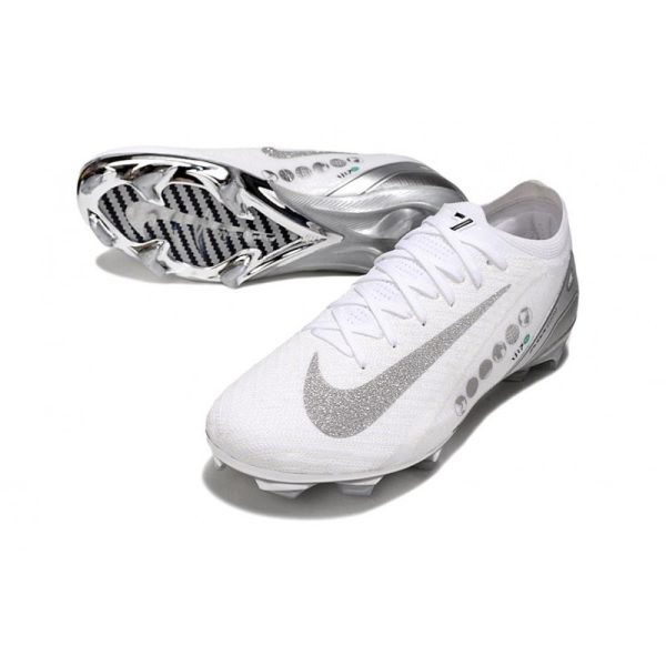 Nike Air Zoom Mercurial Vapor XVI Elite FG Blanco Plateado