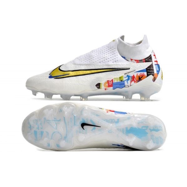 Nike Bota Phantom GX Elite DF FG Blanco Oro