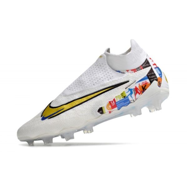 Nike Bota Phantom GX Elite DF FG Blanco Oro