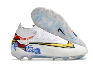 Botas de Fútbol Nike Phantom GX Elite DF FG Blanco Oro