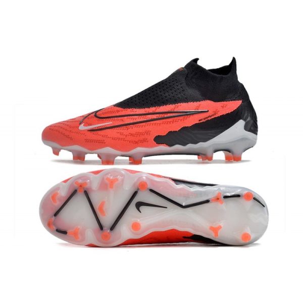 Nike Bota Phantom GX Elite DF FG Carmesí Vivo Negro Blanco