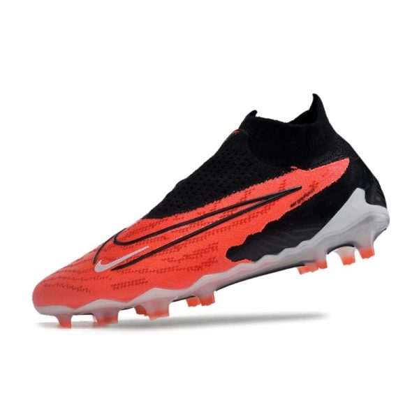 Nike Bota Phantom GX Elite DF FG Carmesí Vivo Negro Blanco