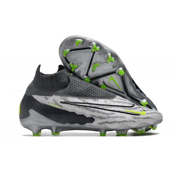 Botas de Fútbol Nike Phantom GX Elite DF FG Gris Negro
