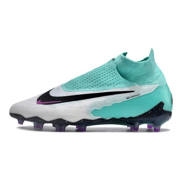 Nike Bota Phantom GX Elite DF FG Hyper Turq Negro Sueño Fuxia Blanco