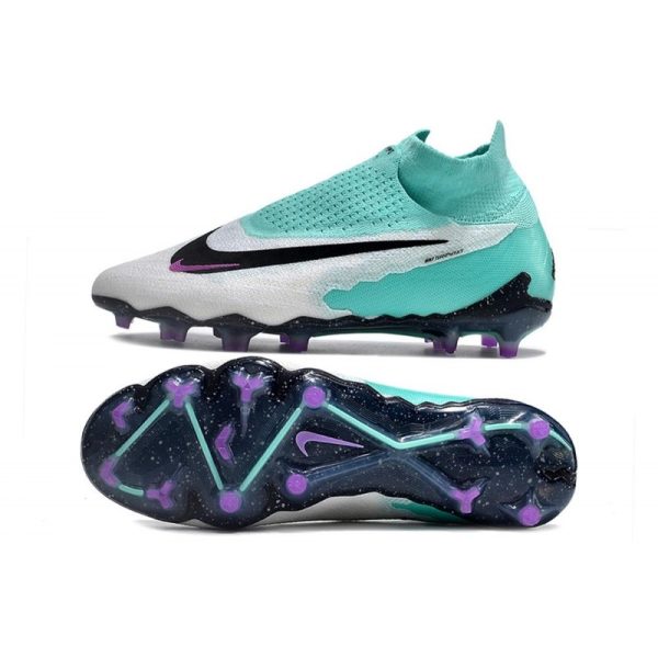 Nike Bota Phantom GX Elite DF FG Hyper Turq Negro Sueño Fuxia Blanco