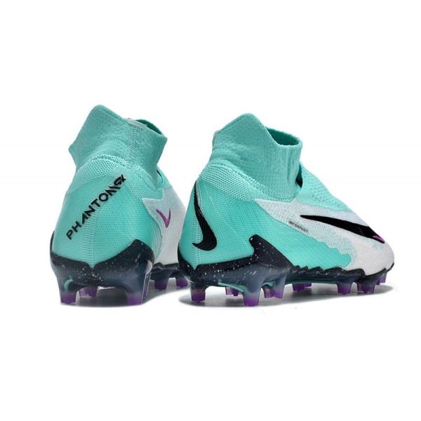 Nike Bota Phantom GX Elite DF FG Hyper Turq Negro Sueño Fuxia Blanco