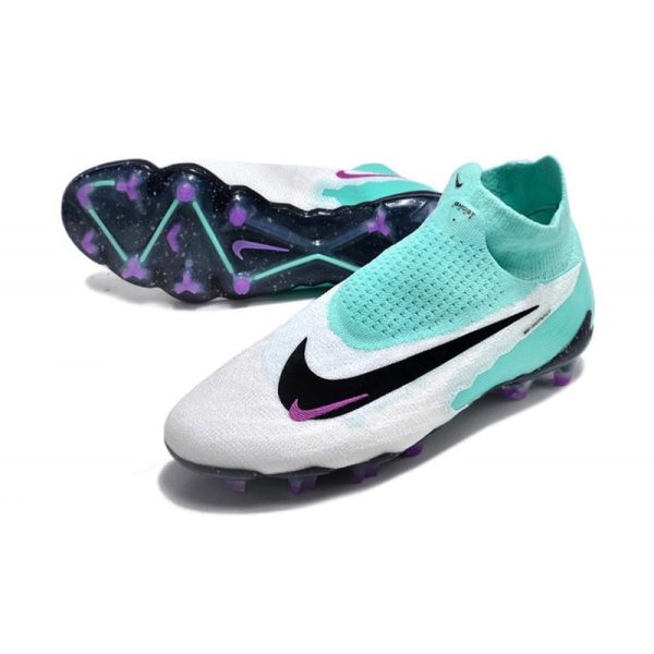Nike Bota Phantom GX Elite DF FG Hyper Turq Negro Sueño Fuxia Blanco