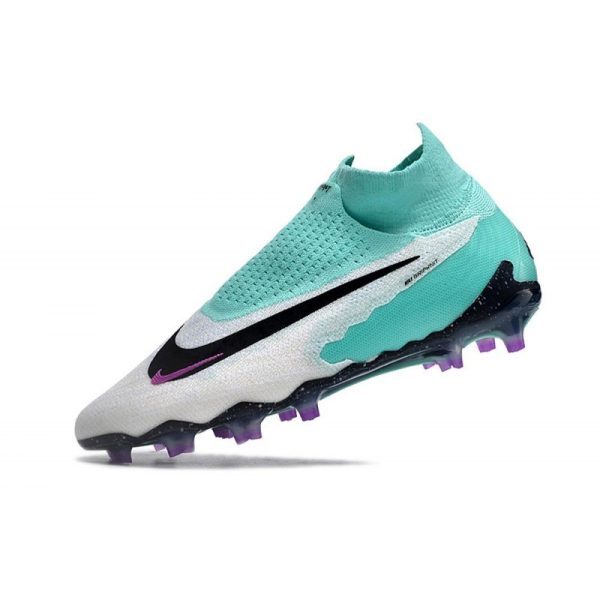 Nike Bota Phantom GX Elite DF FG Hyper Turq Negro Sueño Fuxia Blanco