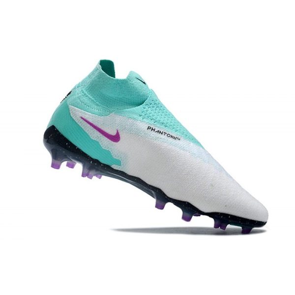 Nike Bota Phantom GX Elite DF FG Hyper Turq Negro Sueño Fuxia Blanco