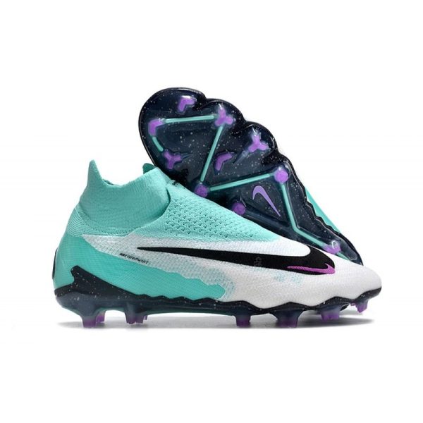 Nike Bota Phantom GX Elite DF FG Hyper Turq Negro Sueño Fuxia Blanco