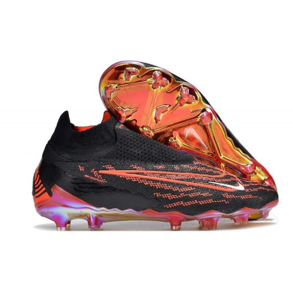 Botas de Fútbol Nike Phantom GX Elite DF FG Negro Carmesí Blanco