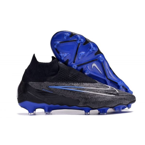 Botas de Fútbol Nike Phantom GX Elite DF FG Negro Cromo Hyper Royal