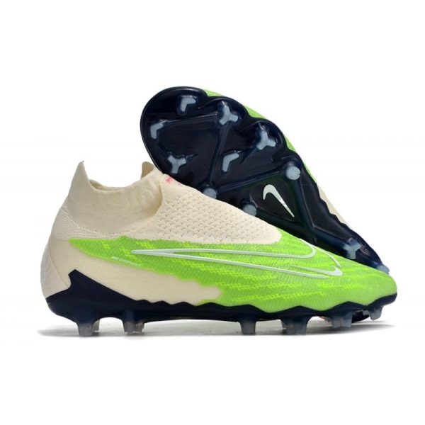 Botas de Fútbol Nike Phantom GX Elite DF FG Verde Blanco
