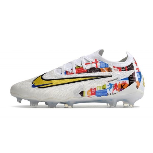 Nike Phantom GX Elite FG Bota de Futbol Blanco Dorado