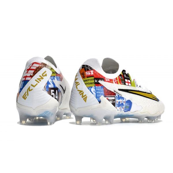 Nike Phantom GX Elite FG Bota de Futbol Blanco Dorado