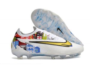 Botas de Fútbol Nike Phantom GX Elite FG Blanco Dorado
