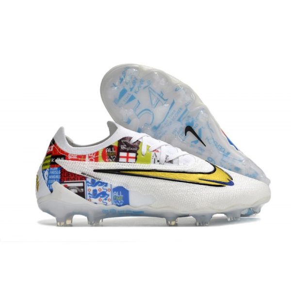 Botas de Fútbol Nike Phantom GX Elite FG Blanco Dorado