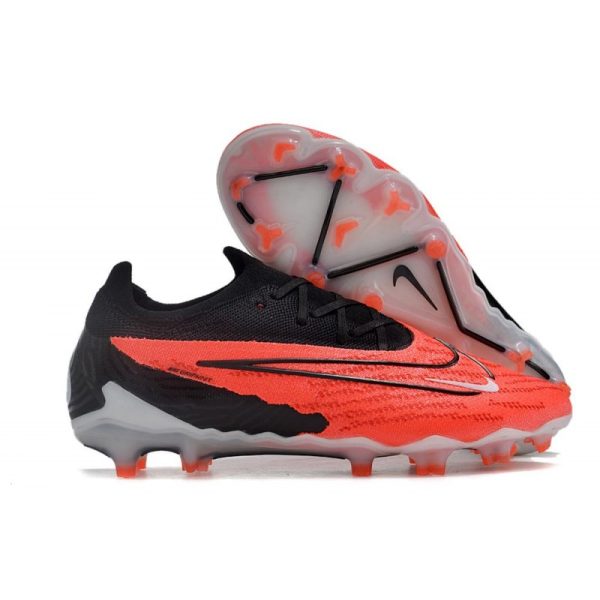 Botas de Fútbol Nike Phantom GX Elite FG Carmesí Vivo Negro Blanco