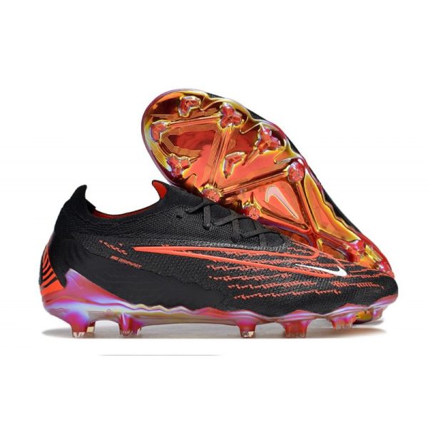 Botas de Fútbol Nike Phantom GX Elite FG Negro Carmesí Blanco