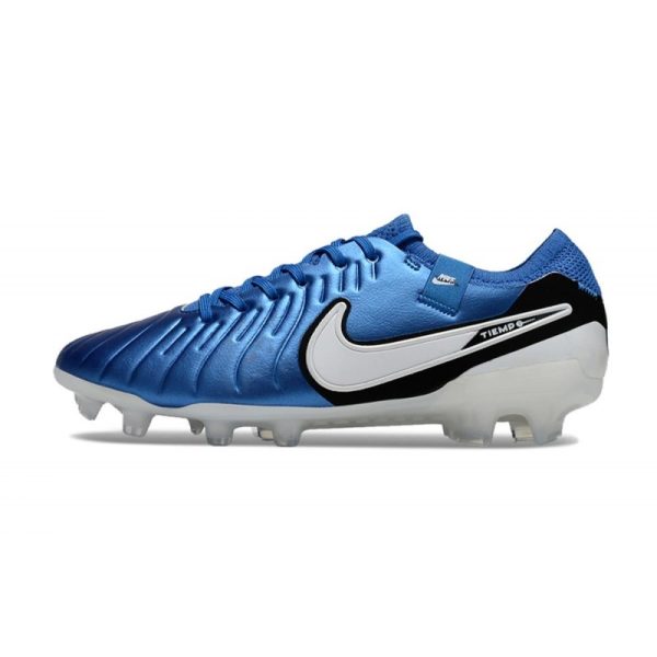 Nike Tiempo Legend 10 Elite FG Bota Azul Blanco
