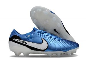 Nike Tiempo Legend 10 Elite FG Bota Azul Blanco