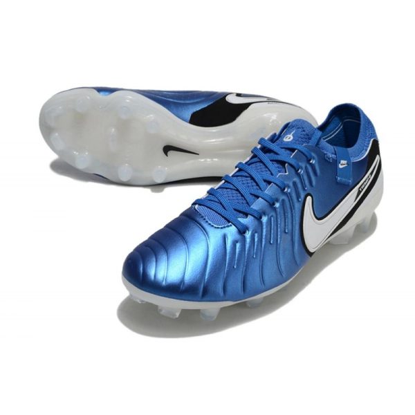 Nike Tiempo Legend 10 Elite FG Bota Azul Blanco
