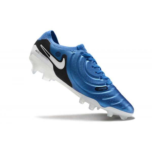 Nike Tiempo Legend 10 Elite FG Bota Azul Blanco