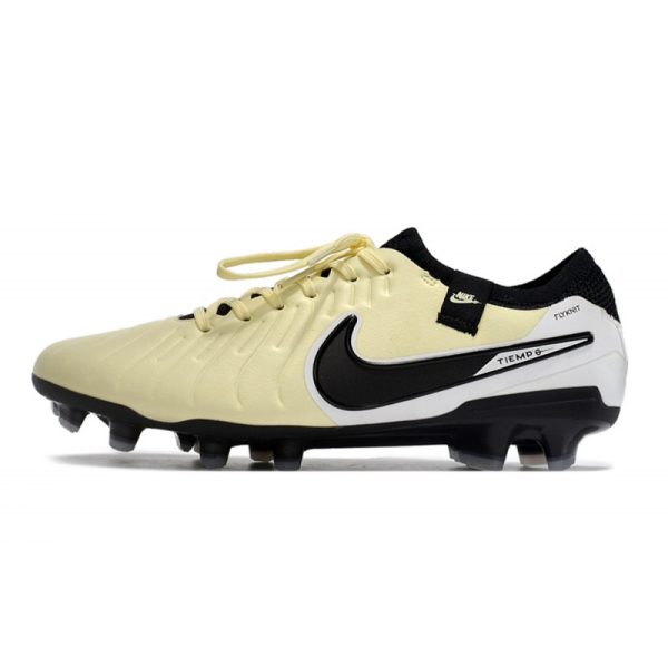 Nike Tiempo Legend 10 Elite FG Bota Beige Negro