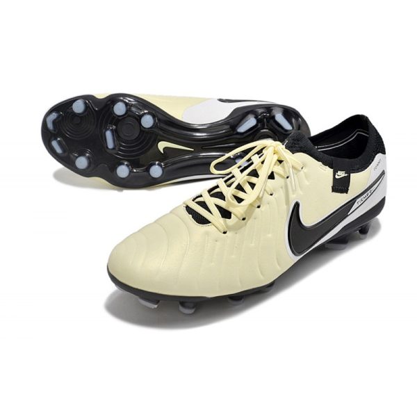 Nike Tiempo Legend 10 Elite FG Bota Beige Negro