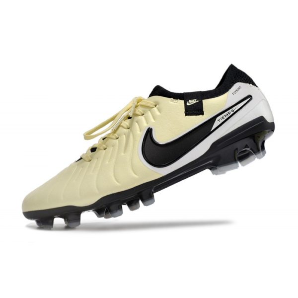 Nike Tiempo Legend 10 Elite FG Bota Beige Negro