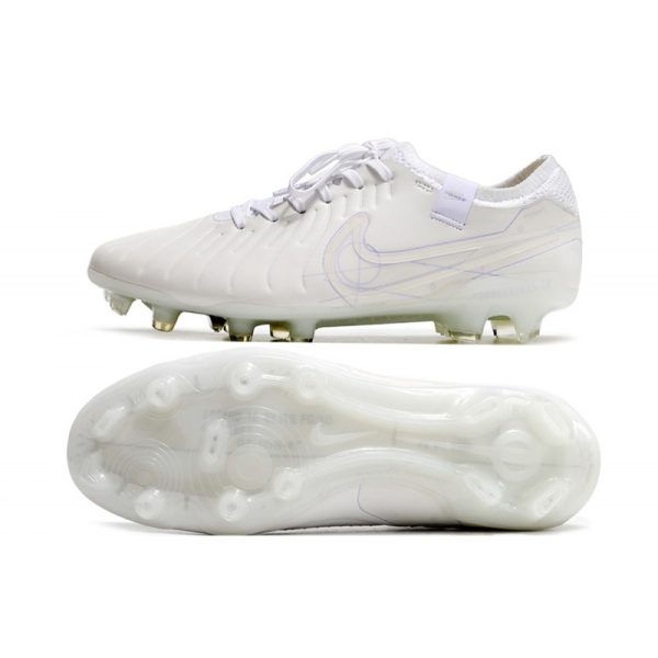 Nike Tiempo Legend 10 Elite FG Bota Blanco