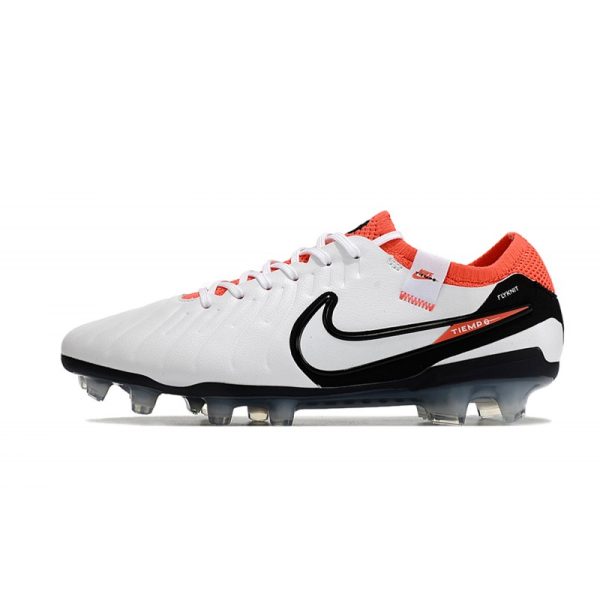 Nike Tiempo Legend 10 Elite FG Bota Blanco Negro Carmesí Vivo