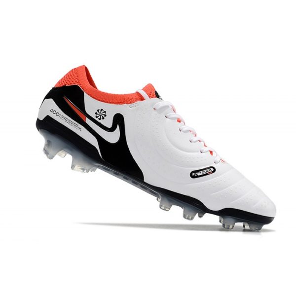 Nike Tiempo Legend 10 Elite FG Bota Blanco Negro Carmesí Vivo