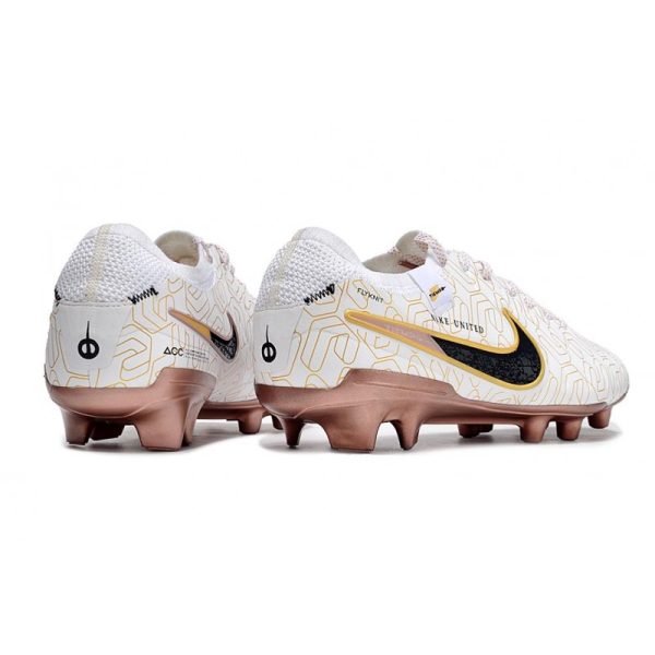 Nike Tiempo Legend 10 Elite FG Bota Blanco Oro Negro