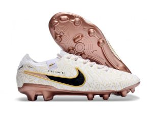 Nike Tiempo Legend 10 Elite FG Bota Blanco Oro Negro