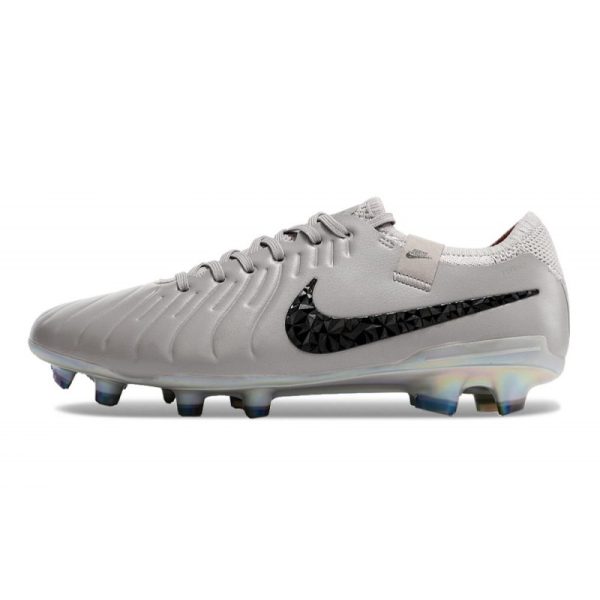 Nike Tiempo Legend 10 Elite FG Bota Gris Negro