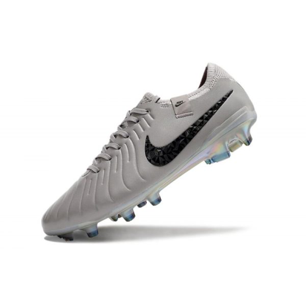 Nike Tiempo Legend 10 Elite FG Bota Gris Negro