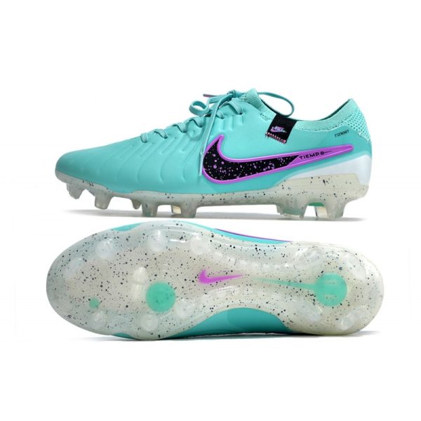 Nike Tiempo Legend 10 Elite FG Bota Hyper Turq Negro