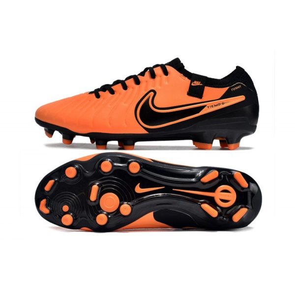 Nike Tiempo Legend 10 Elite FG Bota Naranja Negro