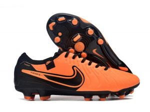Nike Tiempo Legend 10 Elite FG Bota Naranja Negro
