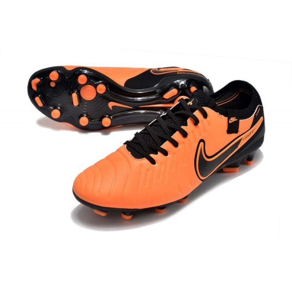 Nike Tiempo Legend 10 Elite FG Bota Naranja Negro