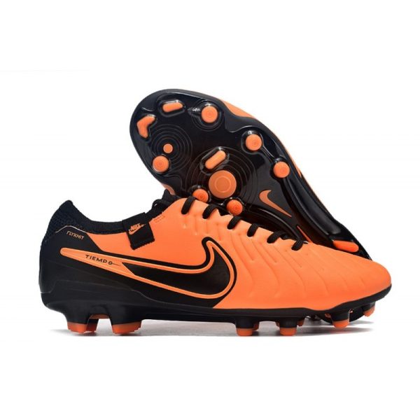 Nike Tiempo Legend 10 Elite FG Bota Naranja Negro