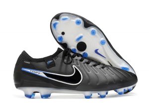 Nike Tiempo Legend 10 Elite FG Bota Negro Cromo Hyper Royal