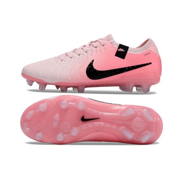 Nike Tiempo Legend 10 Elite FG Bota Rosa Espuma Negro