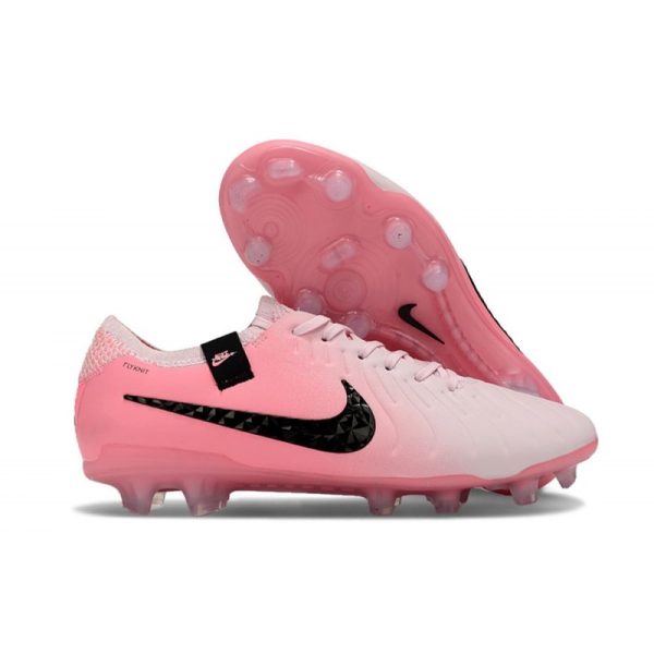 Nike Tiempo Legend 10 Elite FG Bota Rosa Espuma Negro