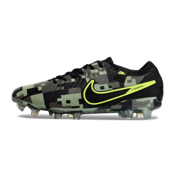 Nike Tiempo Legend 10 Elite FG Bota Verde Negro