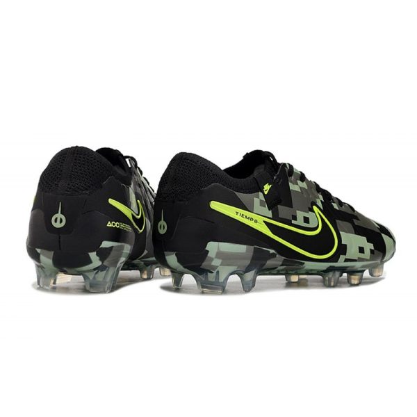 Nike Tiempo Legend 10 Elite FG Bota Verde Negro