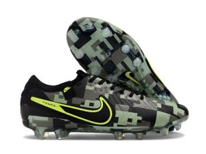 Nike Tiempo Legend 10 Elite FG Bota Verde Negro